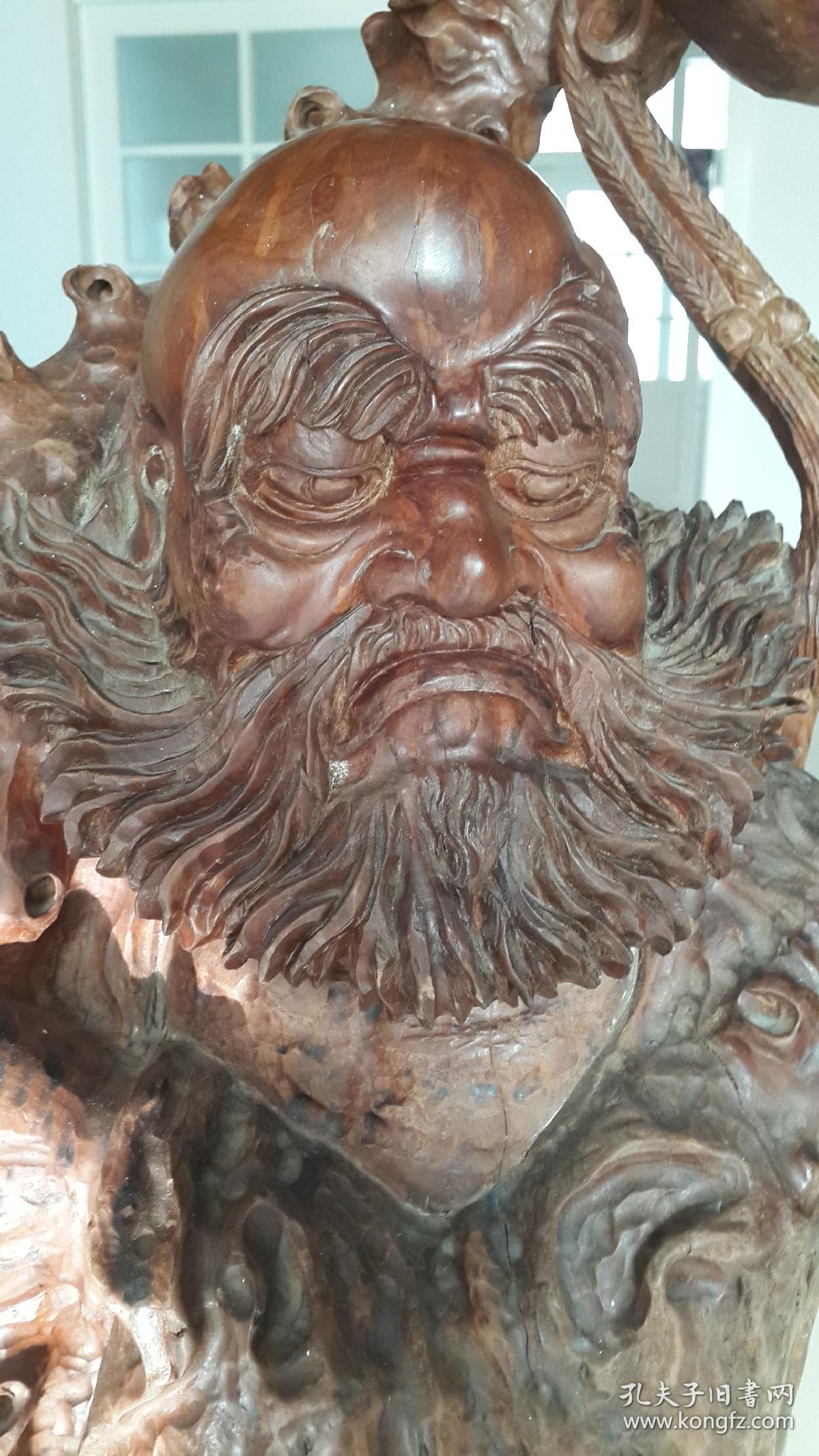 龙眼木木雕达摩祖师