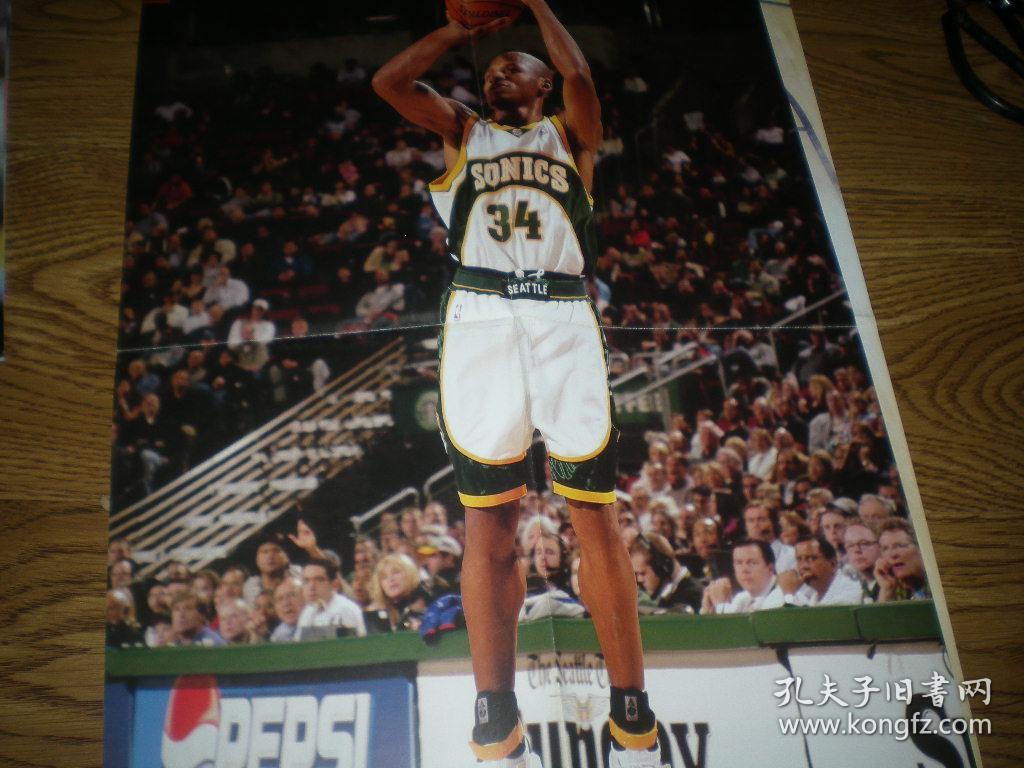 雷阿伦 扣篮 海报 体育世界 赠送 另一面是 雷阿伦