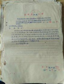 1961年南安县双溪小学学校档案共41份