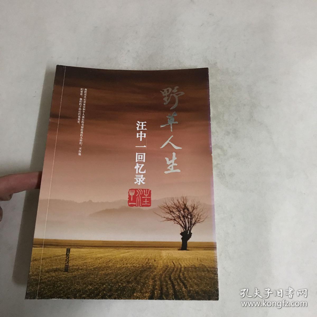 野草人生:汪中一回忆录