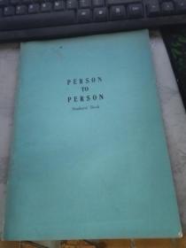 PERSON TO PERSON Students,Book