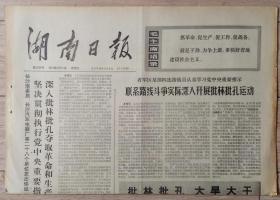 原版老报纸 生日报 1974年4月17日 湖南日报