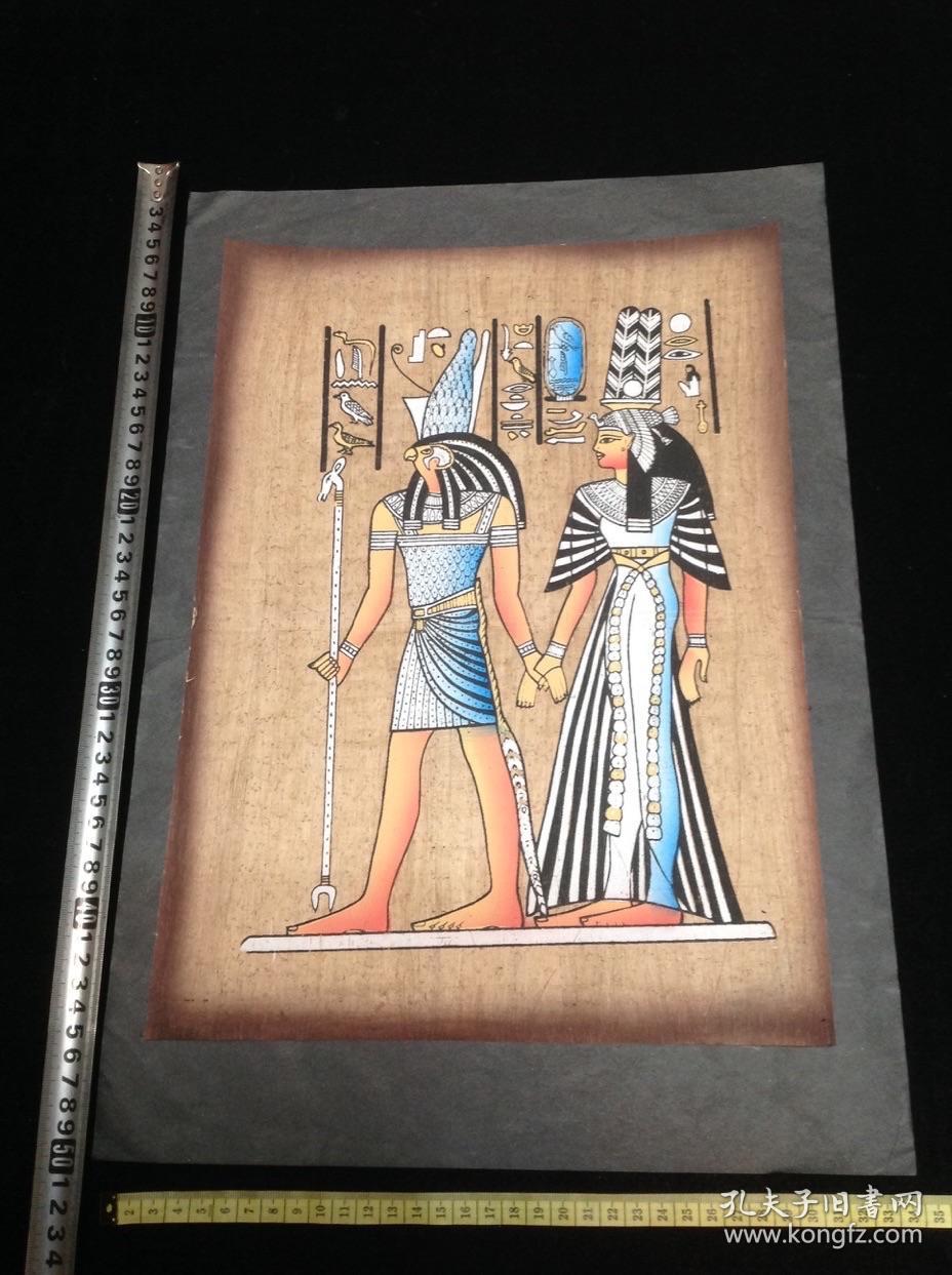 埃及树皮画(沙草纸作.来至尼罗河畔)5