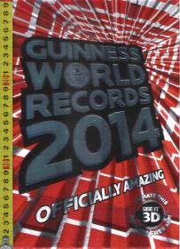 【豪华精装礼品书】|16开本精装本英文原版书| Guinness World Records 2014 吉尼斯世界纪录2014
