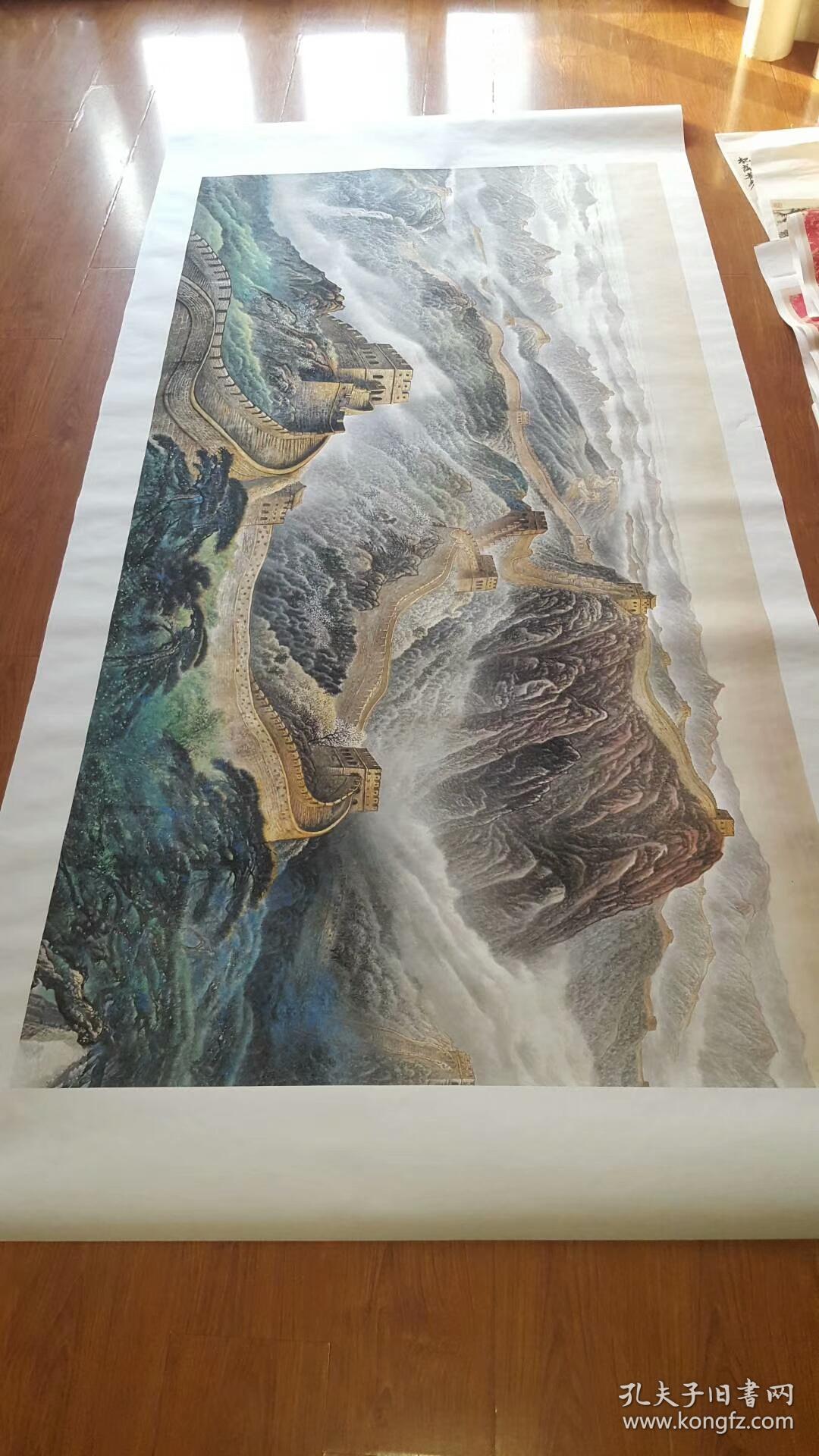 邹玉利,许仁龙 万里长城龙抬头 .90*170厘米.微喷印制.