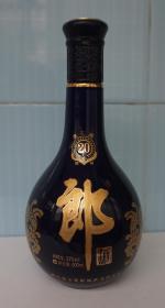收藏酒瓶 金字“郎”蓝釉酒瓶高23厘米一斤装 原物拍照 金晖陶瓷专制x22