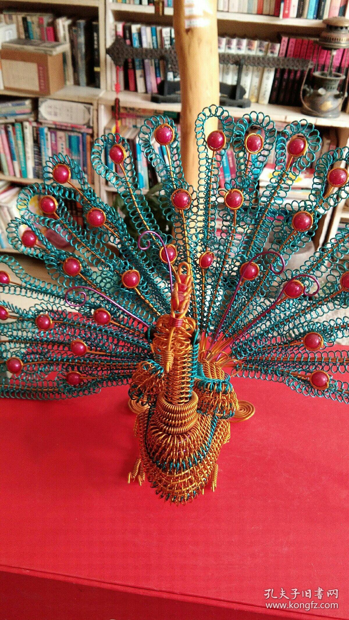 自己手工编织《孔雀开屏》独一无二!