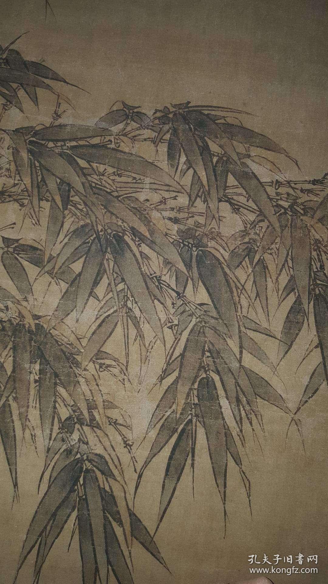 李衎双钩竹图纸本大小102516289厘米宣纸原色微喷印制定制产品不支持