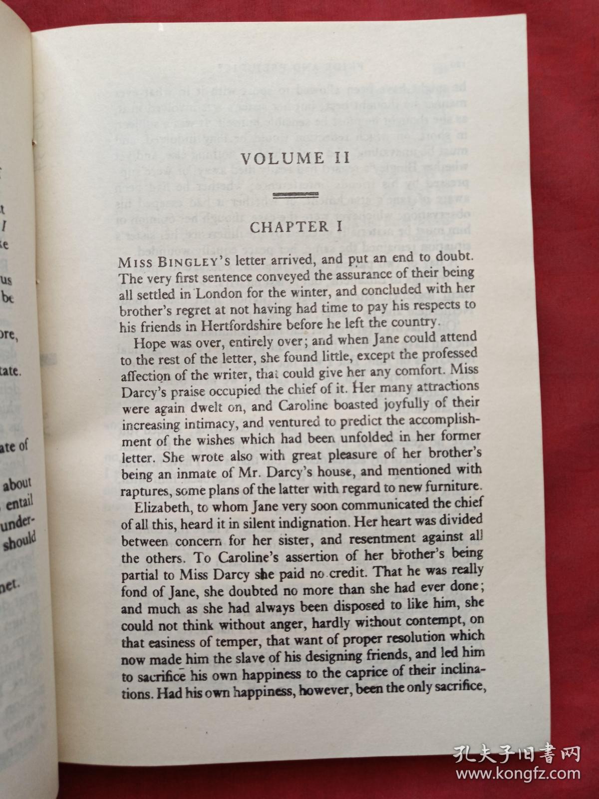 pride and prejudice》全英文版(有滴水穿石钤印,内部交流全英文书 