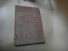 Archiv für Vergleichende Phonetik  （德语 ？1937年出版）