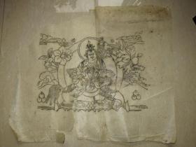 清代 西藏 木板曼荼罗画  一幅（57*48厘米）  二