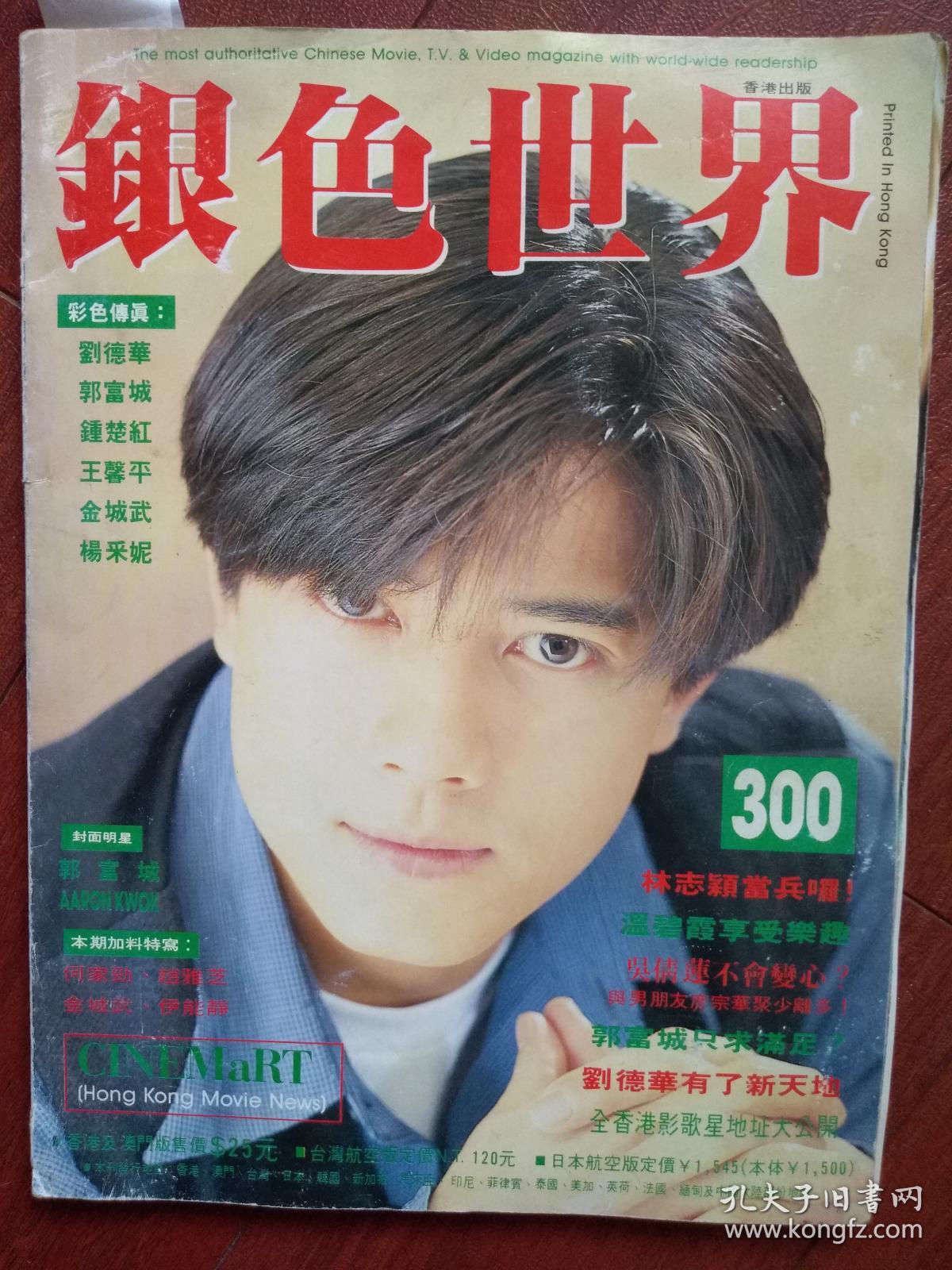 银色世界创刊25周年封面郭富城赵雅芝张国荣杨采妮金城武王馨平袁咏仪