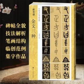 中国书法基础教程新书谱金文三种