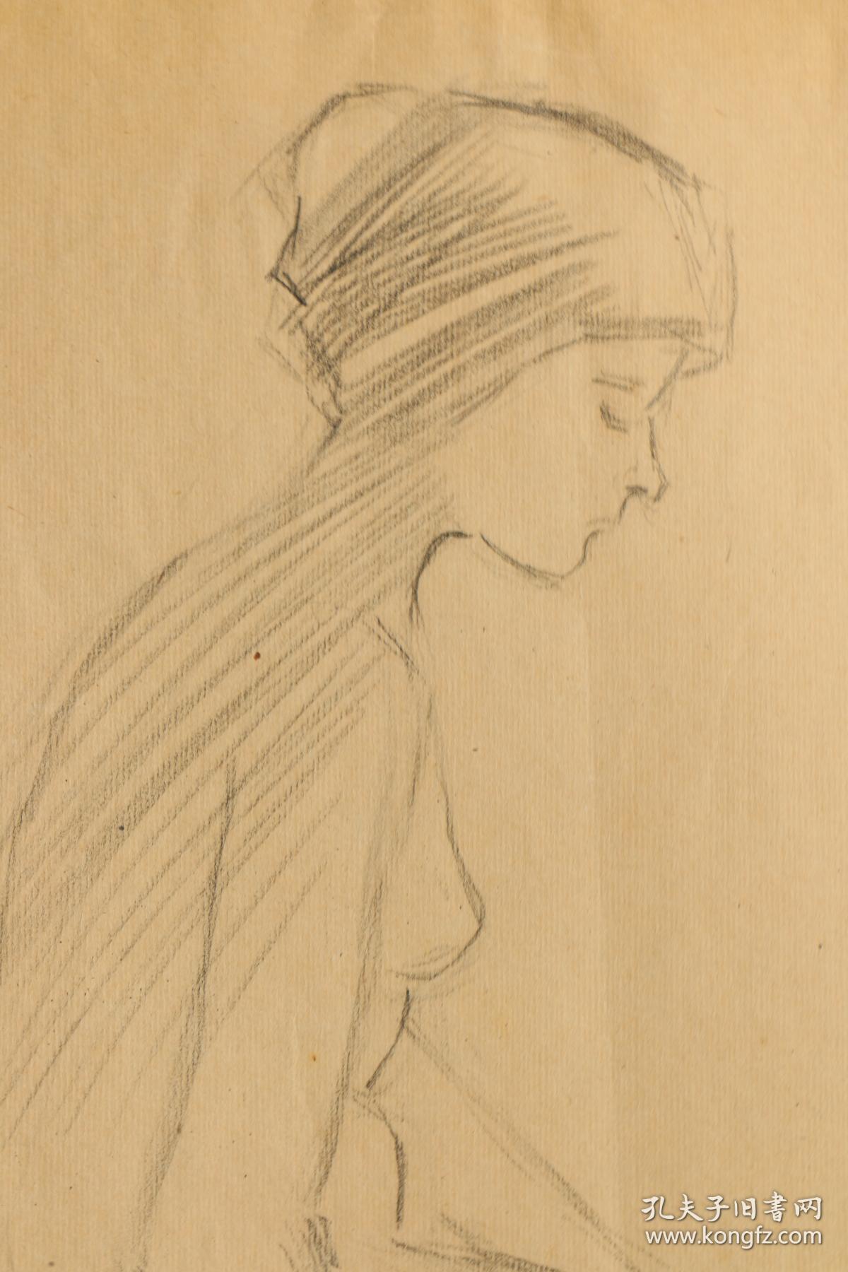 早期女人体素描