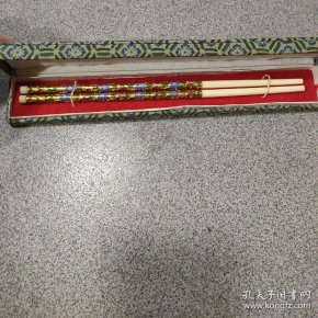 景泰蓝 掐丝珐琅彩工艺(象骨老筷子一双)