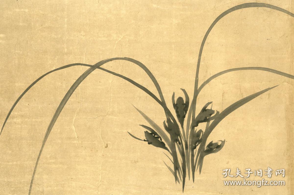 东皋心越墨兰图