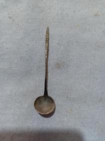 （店）晚清 文房用 铜制小水勺，带工，7.5*1.6cm