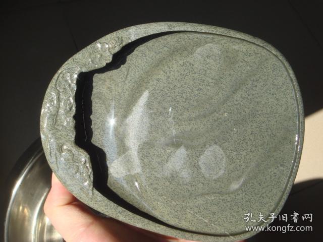 歙砚90108老济源坑6寸鱼子仿古砚15312521特价砚台