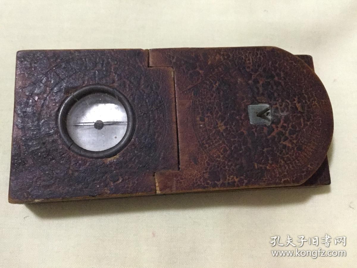 清代木制指南针,日昝一体