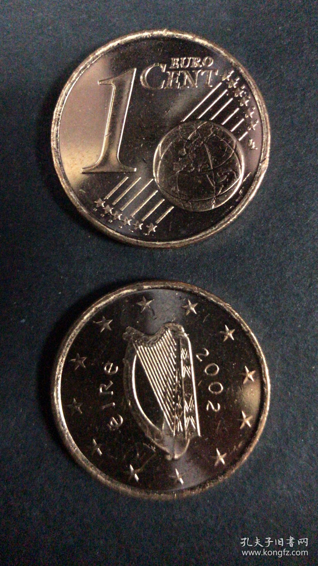 现货爱尔兰1欧分硬币 100枚原袋 年份随机发货