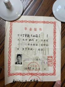 上海市第六十一中学毕业证书