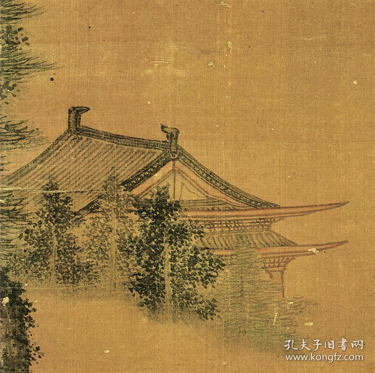 玄明唐寅松林扬鞭图1453x725cm绢本国画宣纸绢布艺术微喷画芯名画复制