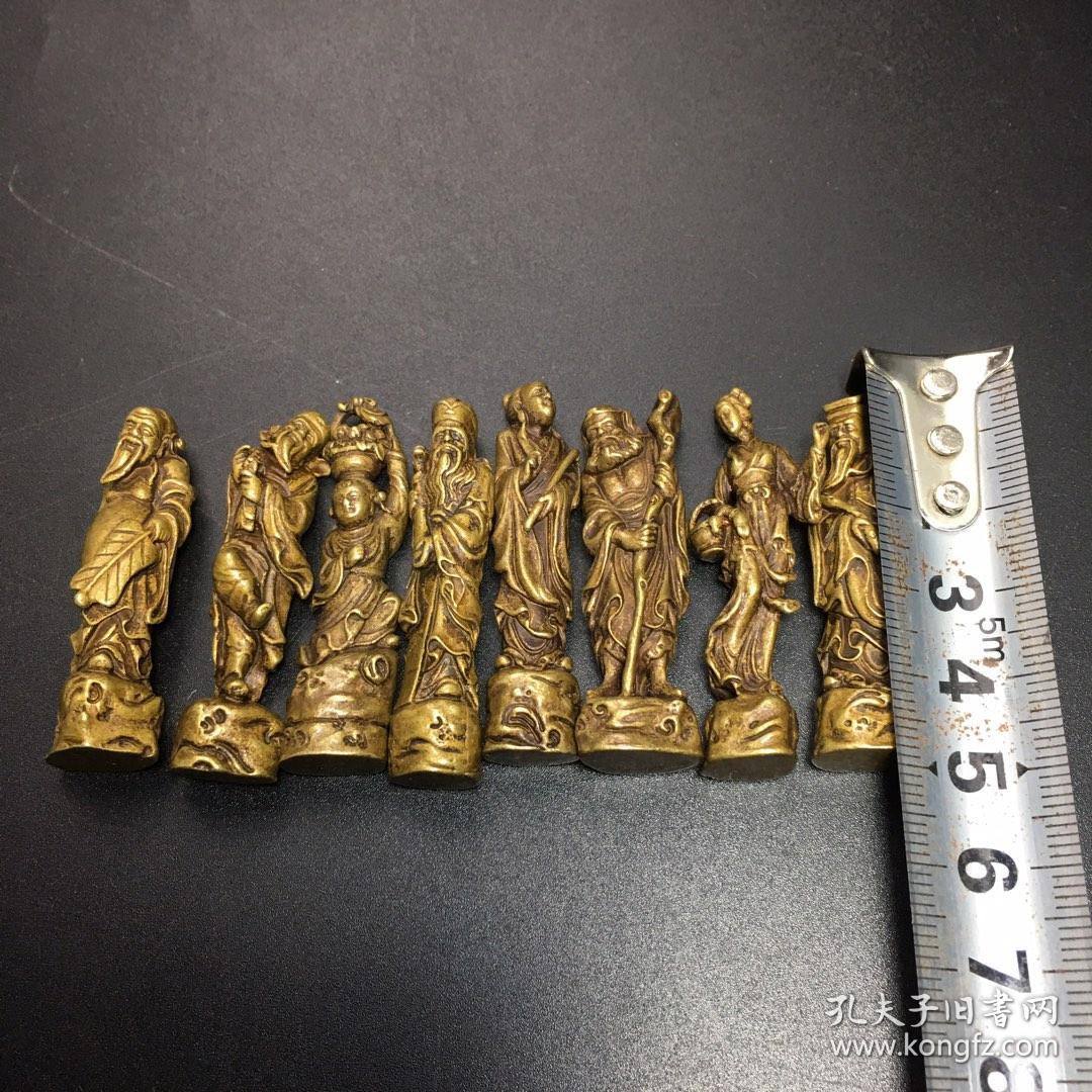 民间旧藏 八仙过海 铜摆件