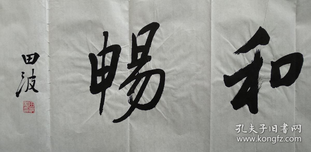 中国书法家协会会员田波书法惠风和畅