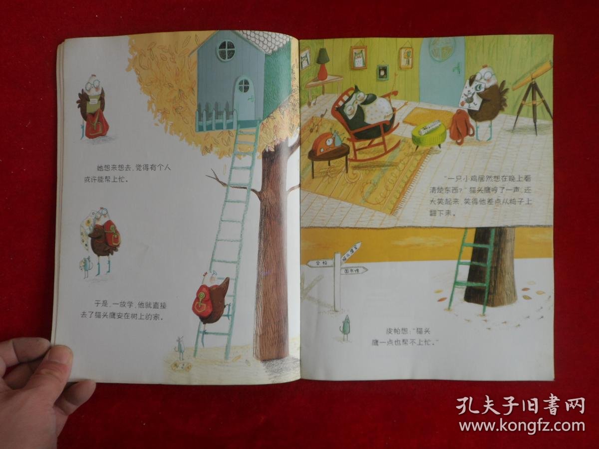 麦田精选图画书鸡在晚上看不见