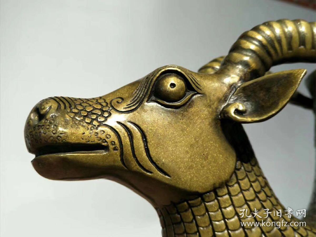 民国时期,羊头尊铜摆件,纯手工制作.运费自理