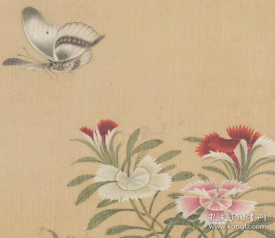 清蒋廷锡百蝶图纸本大小326452182厘米宣纸原色微喷印制定制产品不