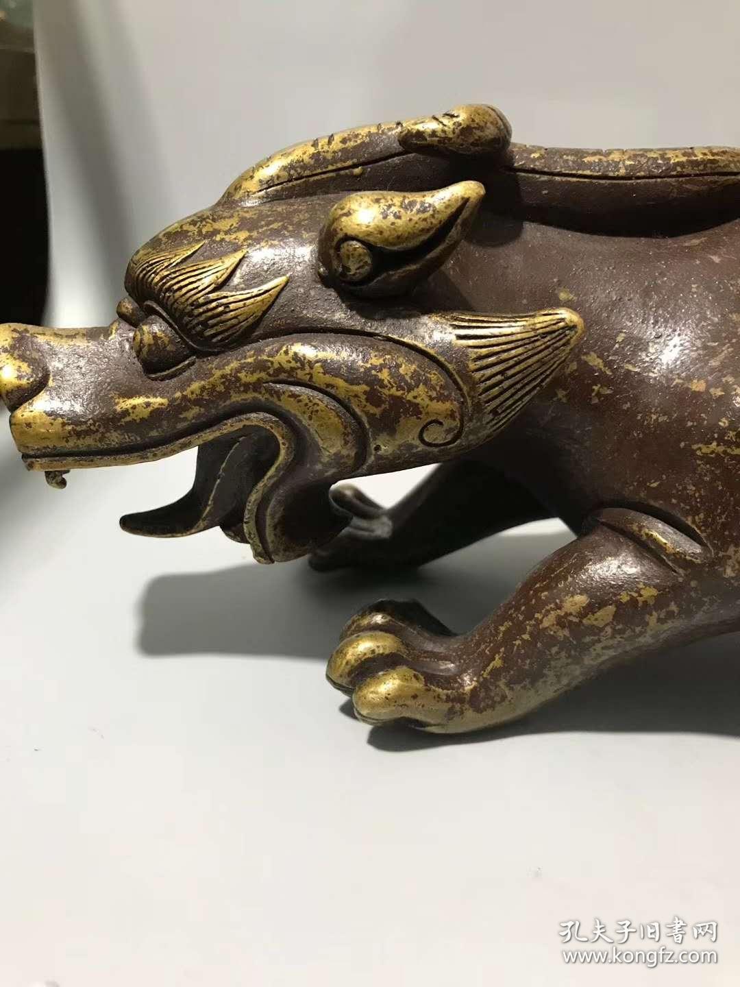 古代黄铜貔貅真品图片图片