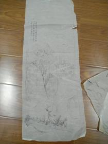 郑午昌画稿 竹纸