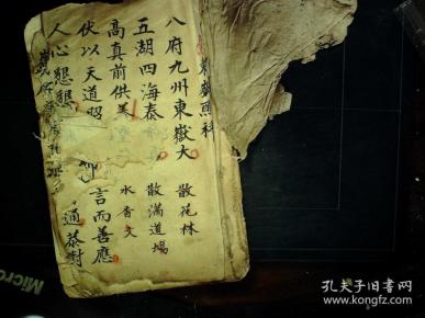 s 421, 民国手抄道家科仪:东岳醮科/社令科,线装一册全,字体不错,朱笔