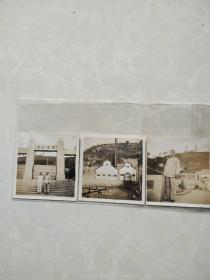 民族工业史料照片3张――豫丰纱厂（重庆）合川支厂厂门，厂区