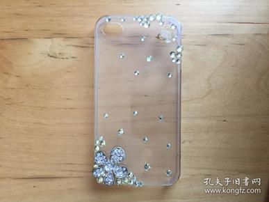 iPhone 4 手機殼 塑料材質透明    （水鉆）