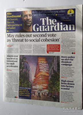 英国卫报 the guardian uk 2019年近期4份打包 英文报纸