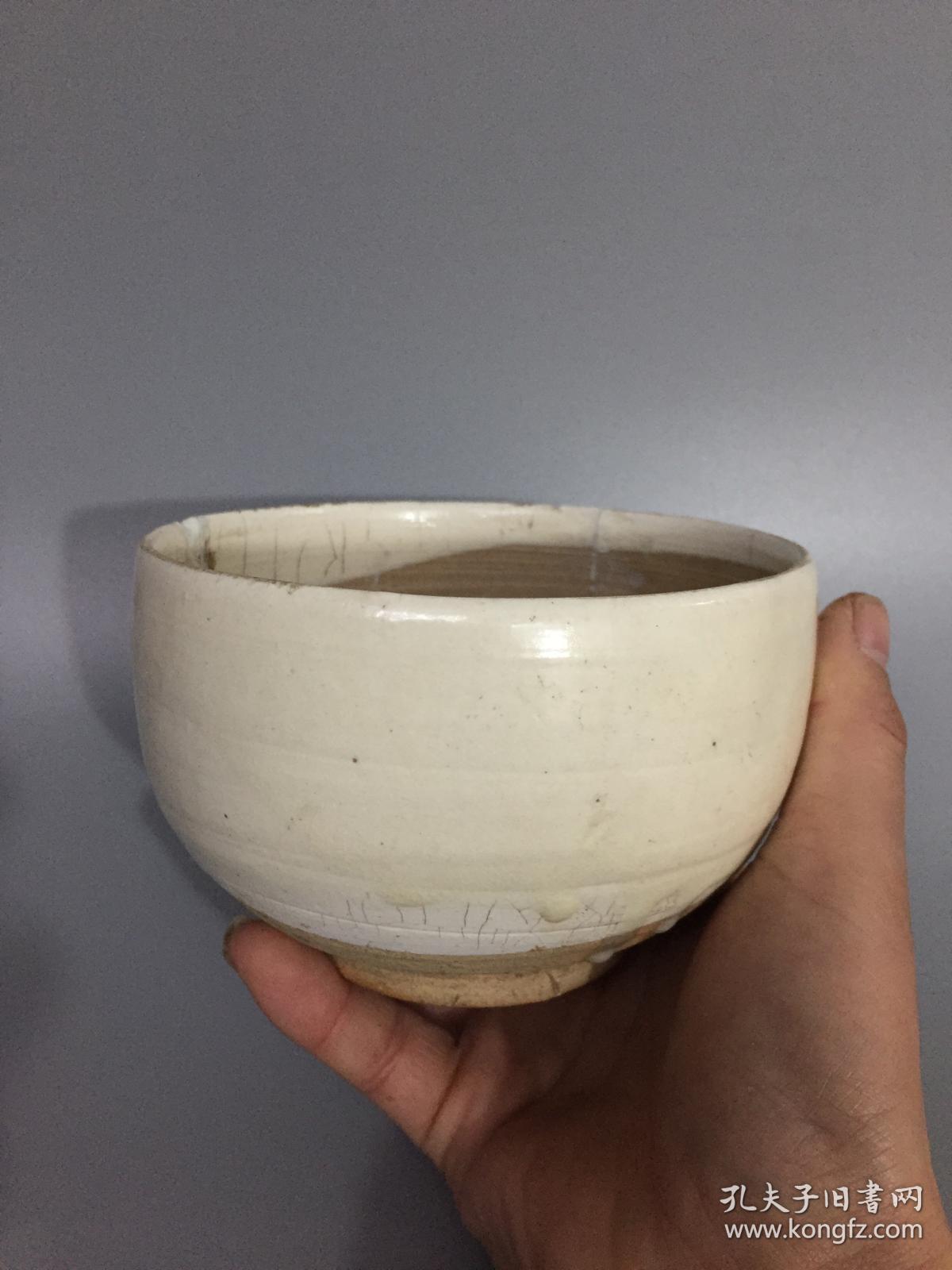 宋代扒村窑白釉钵