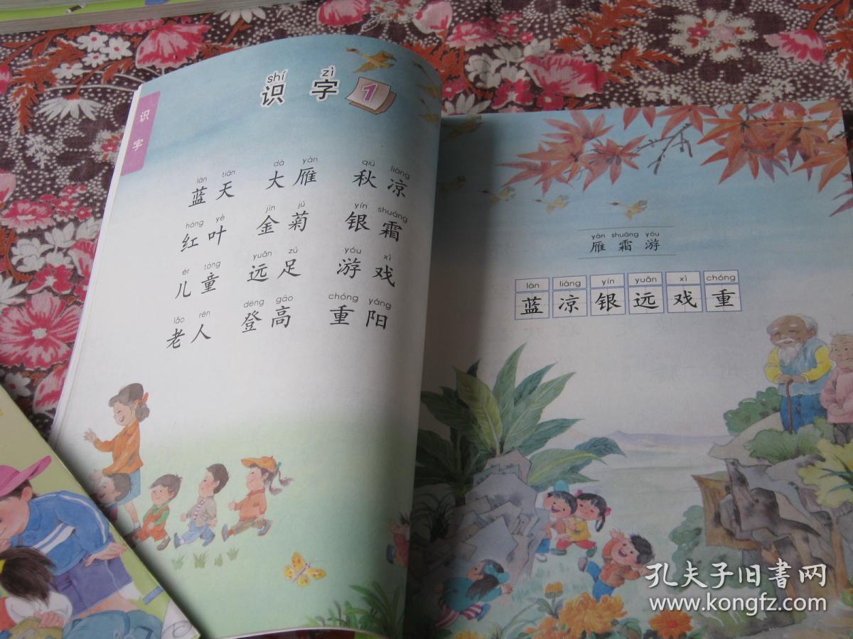 义务教育教科书:语文二年级上册(教育部审定2017)内页没有字迹划痕