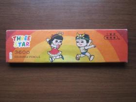 早期上海中国铅笔二厂出品三星牌彩色铅笔（6支装，未用）——快乐三星儿童