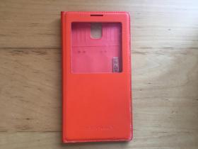 三星Galaxy Note 3 手机壳 仿皮革材质  （橘色）