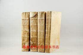 【对开本/42X29厘米】羊羔皮书封/权威拉丁文版（MAURINER-AUSGABE）古罗马基督教神学圣师/哲学大师《圣奥古斯丁全集》11卷/8册/约两万页！（全），附铜版插图传记/索引等，含《忏悔录》、《论三位一体》、《上帝之城》、《论自由意志》、《论美与适合》等 AUGUSTINUS：Operum  (Cum appendice, vita et indice).