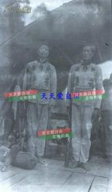 民国福建将乐县护勇，持枪地方民团武装力量士兵---1920年代原版银盐底片。罕见