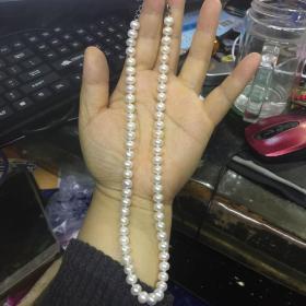 珍珠项链，全新未佩戴过，珍珠直径7-8mm，长21-22，2号