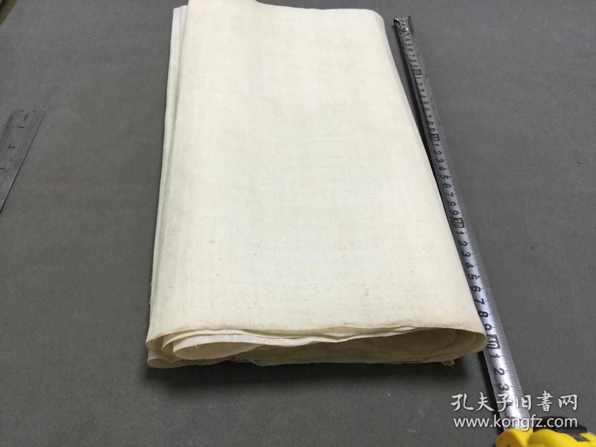 清代自然旧 白绫 一块