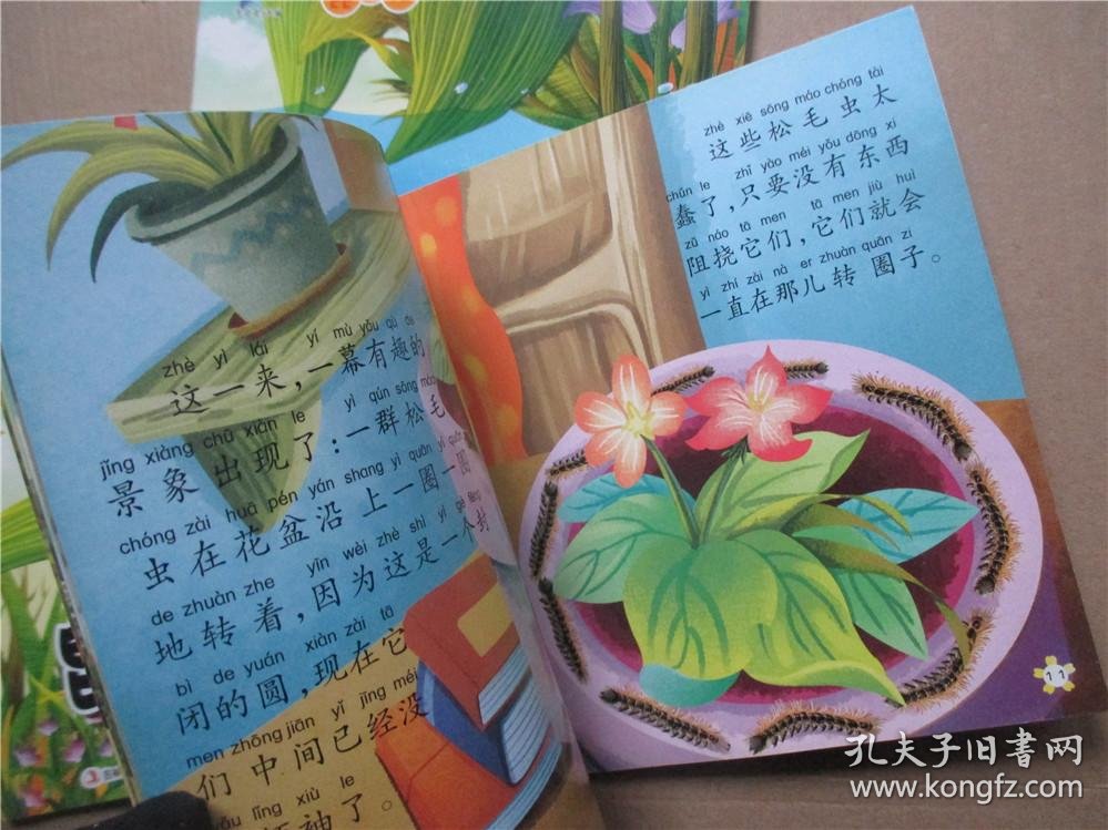鲨鱼童书 昆虫记 神奇的建筑帅-蟋蟀 潜水艇-石蚕 列队的昆虫-松毛虫