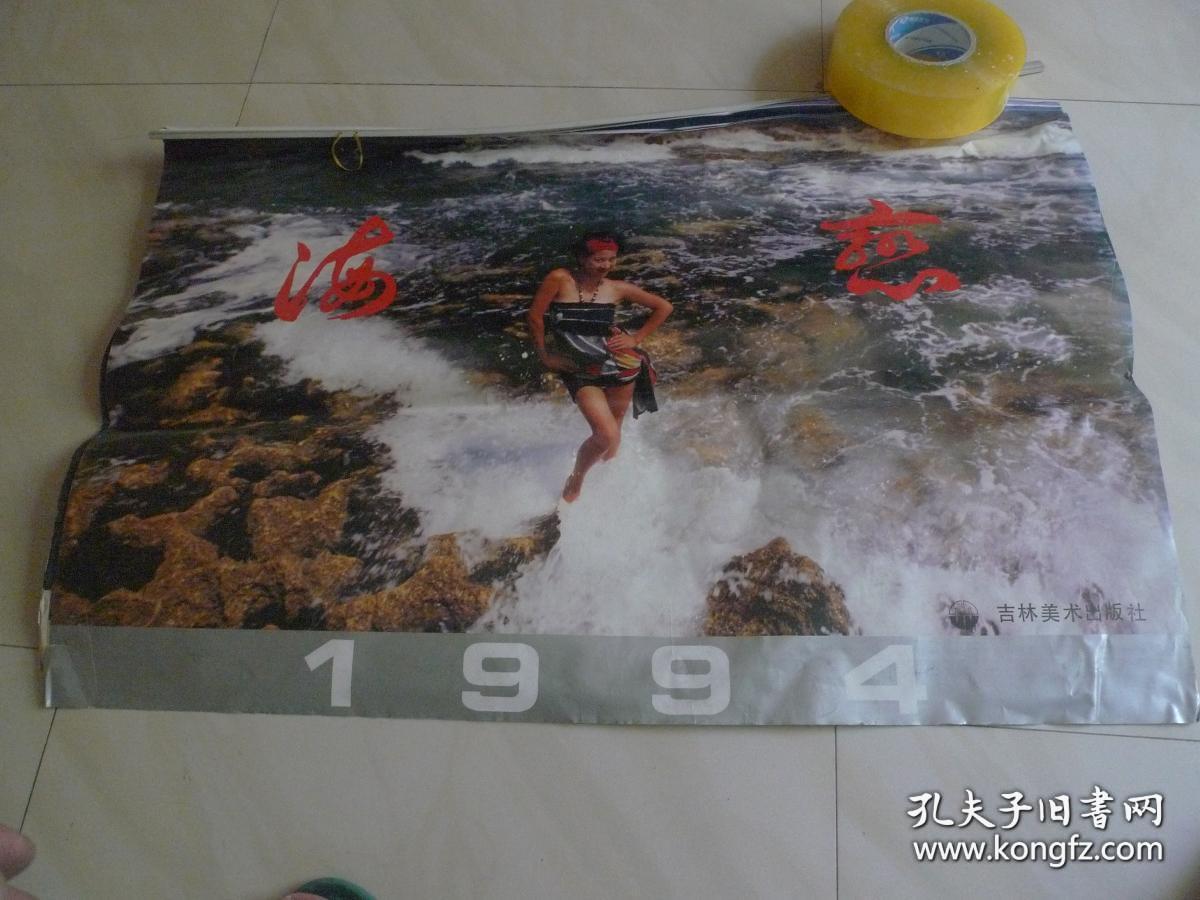 1993年巨幅挂历泳姿图片