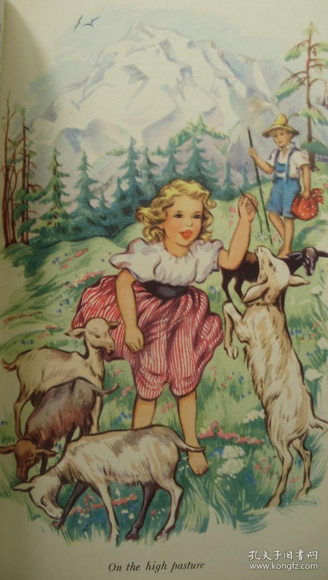 heidi 儿童文学经典《小海蒂》全插图本 大开本精装 增补彩色插图