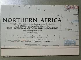 National Geographic国家地理杂志地图系列之1954年12月 Northern Africa 北非地图