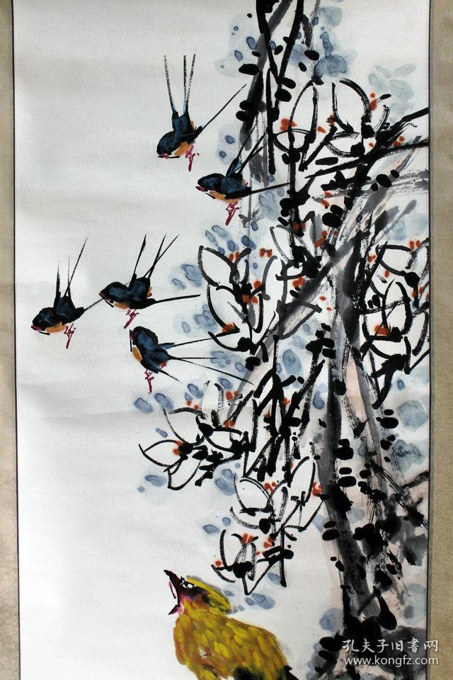 毛延德大幅莺歌燕舞